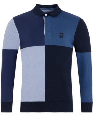 Eden Park Colourblock Jumper - Blue