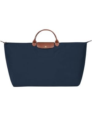 Longchamp Le Pliage Original Medium Travel Bag - Blue