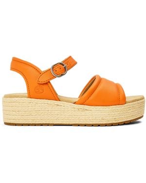 Timberland Backstrap Flatform Sandals - Orange