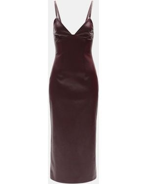 Bardot Estine Midi Strappy Plunge Bodycon Dress - Purple