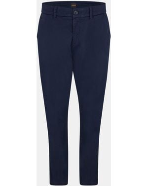 BOSS Straight Leg Trousers - Blue