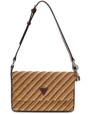 Guess Straw Cross Body Bag - Metallic