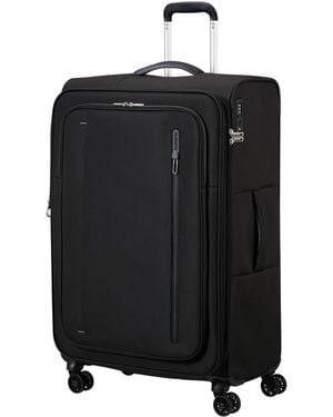 American Tourister Cloudrider Spinner 78.5X49X30/32Cm Exp Tsa Large Soft Suitcase - Black