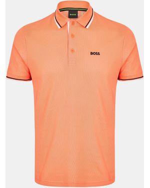 BOSS Paddy Short-Sleeve Polo Shirt - Pink
