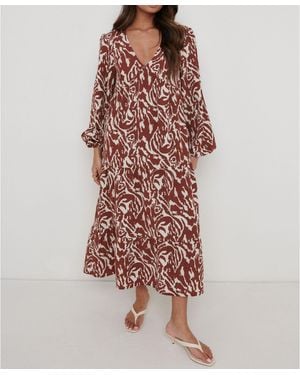 Pretty Lavish Dotty Day A-Line Dress - Multicolour