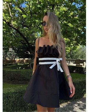 Collective The Label Sleeveless Bow Mini-Dress - Green