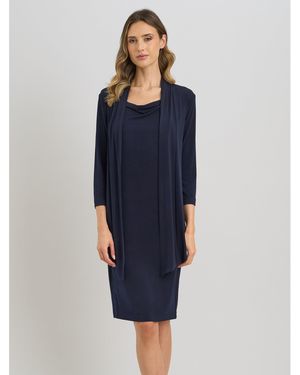 Gina Bacconi Golda Dress And Jacket - Blue