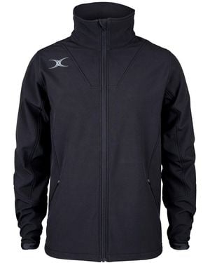 Gilbert Adults 'S Weather-Resistant Tailored Fit Softshell Rugby Jacket - Blue