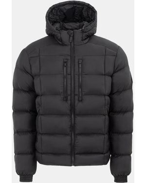 Pretty Green Baffle Puffer Jacket - Black