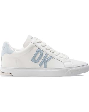 DKNY Abeni Lace Up Trainers Size 3.5 - White
