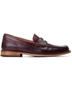Base London Garfield Penny Loafer - Red