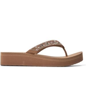 Clarks Bubblo Bay Sliders - Brown
