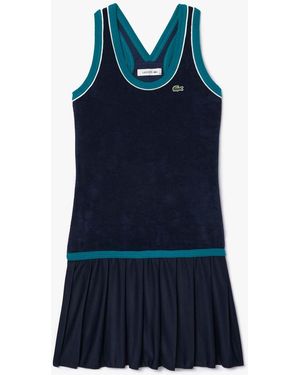 Lacoste Slim-Fit Cross Back Terry Dress - Blue