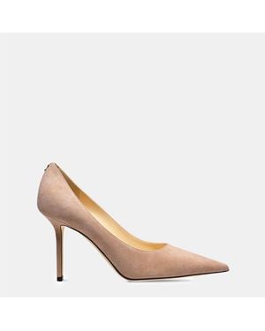 Jimmy Choo Love Suede 85H Heels - Pink
