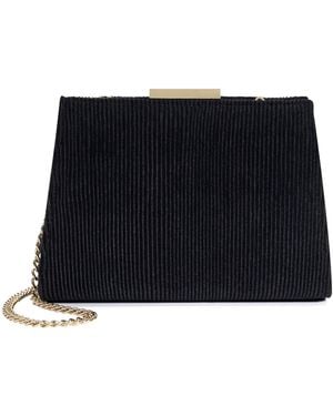 Dune Eclipso Textured Frame Clutch Bag - Black