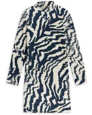 Ted Baker Eara Jersey Printed Mini Dress - Blue