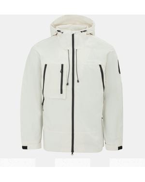 Firetrap Windproof Hooded Long Sleeve Windbreaker - White