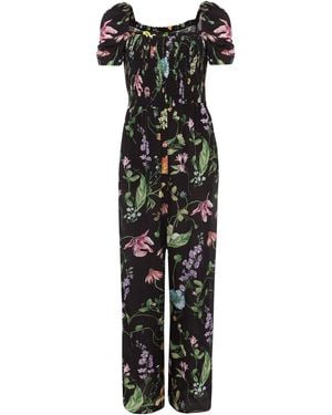 Phase Eight Zaylah Shirred Waist Jumpsuit - Black