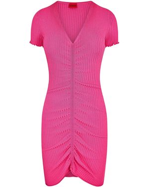 HUGO 10270354 01 Mini Dress - Pink