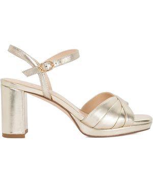 Dune Malene Heeled Sandals - Metallic