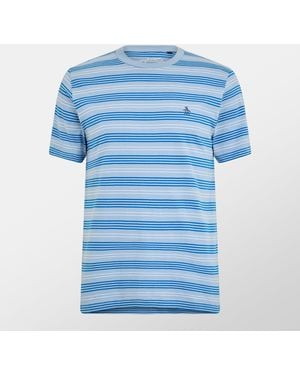 Original Penguin Regular Fit Stripe T-Shirt - Blue