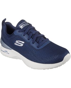 Skechers 3D Print Mesh Lace-Up W Memory Foa Slip On Trainers - Blue