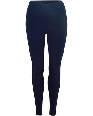 The Couture Club Sculpting Stretch Crossover Leggings - Blue