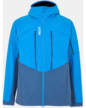 Millet Weather-Resistant Lightweight Softshell Jacket - Blue