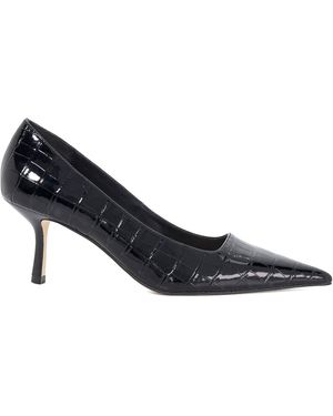 Dune Bexton Pointed Toe Slip On Stiletto Court Shoes - Blue