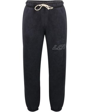 Loyalti Moto Closed Hem Fleece Joggers - Blue