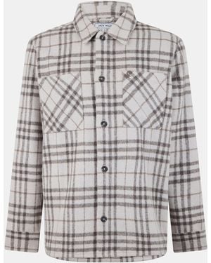 Jack Wills Jw Check Long-Sleeve Patterned Shirt - Grey