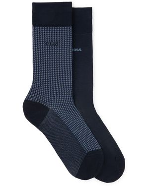 BOSS 2P Houndstooth Mc 10257408 01 - Blue
