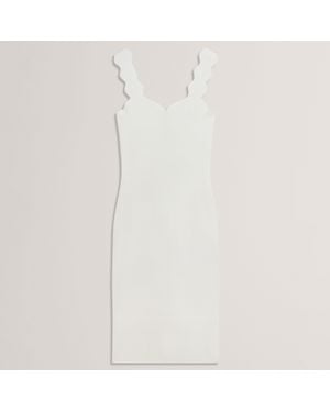 Ted Baker Knit Bodycon Dress - White