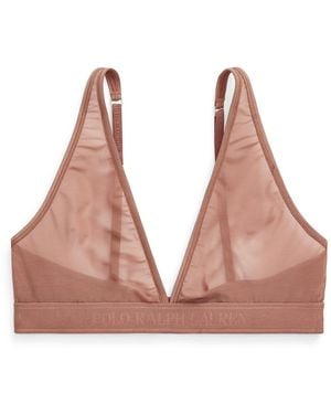 Polo Ralph Lauren Mesh Triangle Bralette - Pink