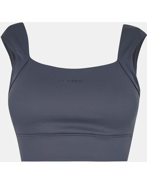 Usa Pro Ruched Ls Bra - Blue