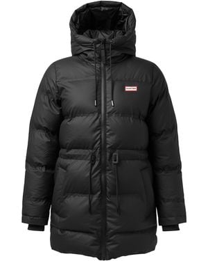 HUNTER Sonic Waterproof Short Puffer Jacket - Black