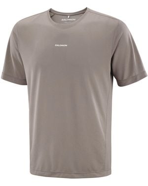 Salomon Shakeout Core Ss Running Tee - Grey