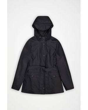 Rains Curve Waterproof Jacket - Black