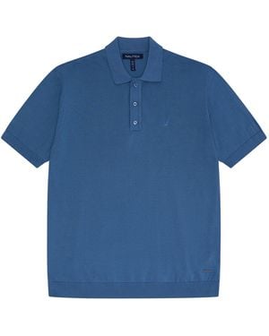 Nautica Short Sleeve Polo Shirt - Blue