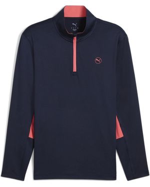 PUMA Pure Quarter-Zip Pullover Jumper - Blue