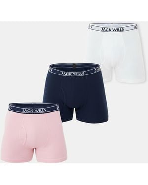 Jack Wills Jw Daundley Boxers 3 Pack - Blue