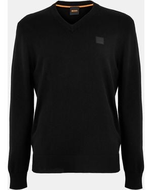 BOSS Kanovano V Knitwear Jumper - Black