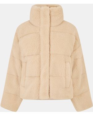 Weekend by Maxmara Quilted Short Puffer Jacket - Natural