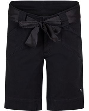 PUMA Tie Belt Bermuda Shorts - Black