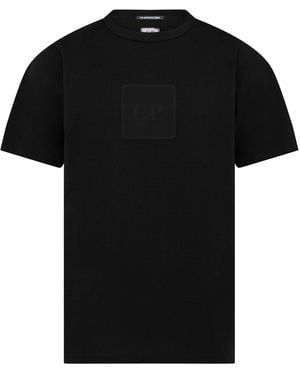 CP COMPANY METROPOLIS Regular Fit Basic T-Shirt - Black