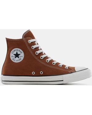 Converse Adults Chuck Taylor All Star Canvas High-Top Trainers - Brown