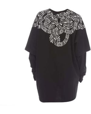 Marcelo Burlon Snake Wings Double Sleeve T-Shirt - Black