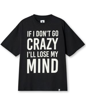 Pretty Green Don'T Go Crazy Regular Fit T-Shirt - Black