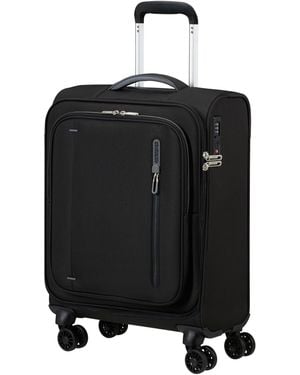 American Tourister Cloudrider Spinner 55X40X20Cm Tsa Cabin Soft Suitcase - Black
