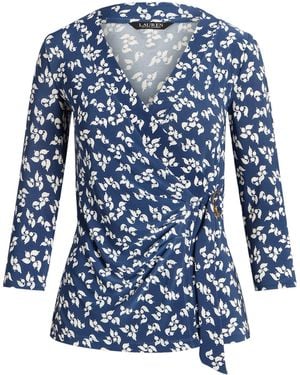 Ralph Lauren Jainab Wrap Top - Blue